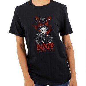 Brisco Brands Betty Boop Cali LA Biker Club graphic T-shirt women’s XXL black